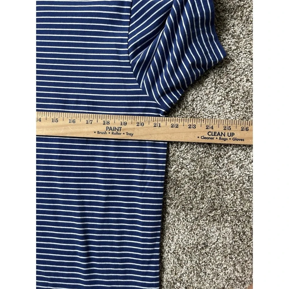 Polo Golf Ralph Lauren‎ Polo Shirt Mens M Pony Blue/White Striped Short Sleeve